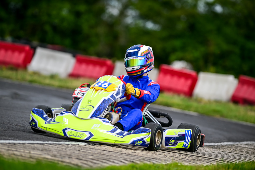 Senior rotax kart driver at Liam Atkin Racing